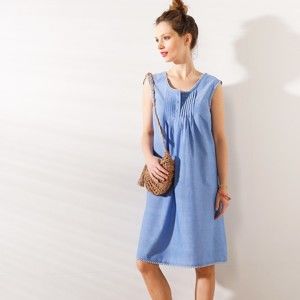 Blancheporte Bavlněné šaty modrá 48