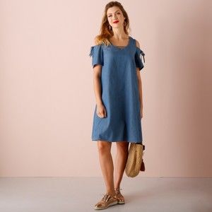 Blancheporte Denimové šaty modrá 46