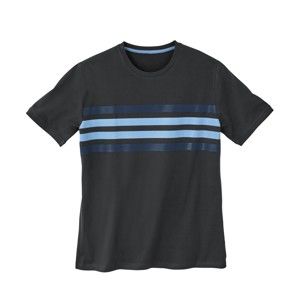 Blancheporte Pyžamové triko s krátkými rukávy antracitová 127/136 (3XL)