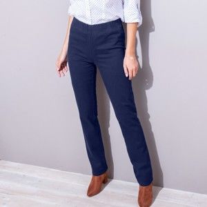 Blancheporte Tvarující kalhoty s efektem plochého bříška nám.modrá 50