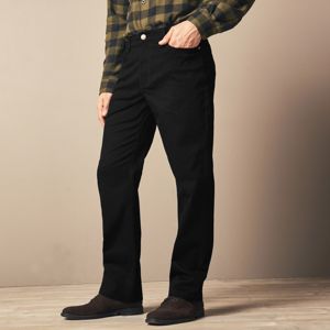 Blancheporte Twilové kalhoty rovného střihu černá 56