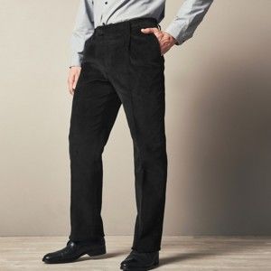 Blancheporte Manšestrové kalhoty, pružný pas černá 56