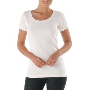 Blancheporte Jednobarevné tričko s krátkými rukávy bílá 34/36