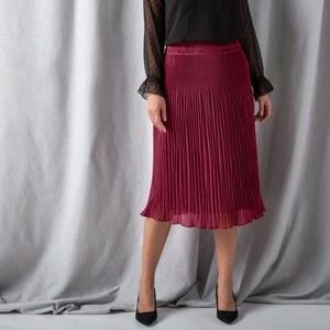 Blancheporte Midi plisovaná sukně švestková 52