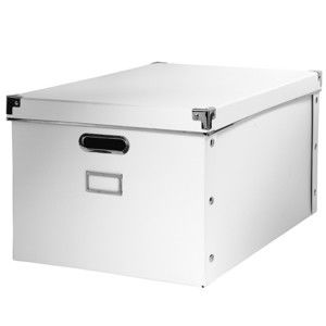 Blancheporte Úložná krabice, bílý karton bílá 35x55x27 cm