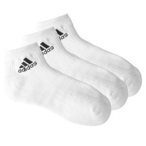 Blancheporte Bílé kotníkové ponožky "Ankle Crew" zn. Adidas, sada 3 párů bílá 37/39