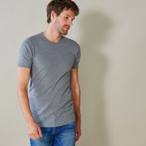 Blancheporte Sada 2 spodních triček s výstřihem ke krku šedý melír 93/100 (L)