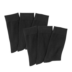 Blancheporte Sada 6 párů klasických ponožek černá 39/42