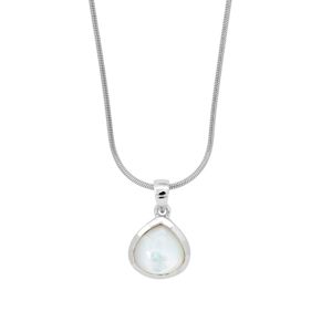 Blancheporte Stříbrný náhrdelník s bílou perletí perleťová bílá