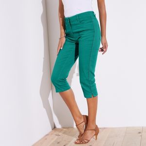 Blancheporte Barevné prodlužující korzárské kalhoty zelená 44