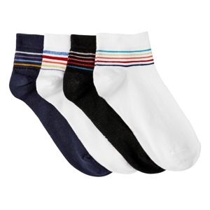 Blancheporte Ponožky s lurexovým vláknem, sada 4 párů černá+bílá+šedá 35/38