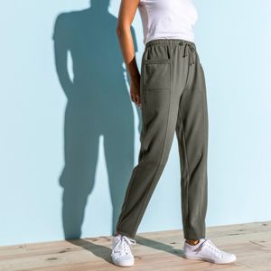 Blancheporte Jogging kalhoty z česaného moltonu, jednobarevné khaki 50