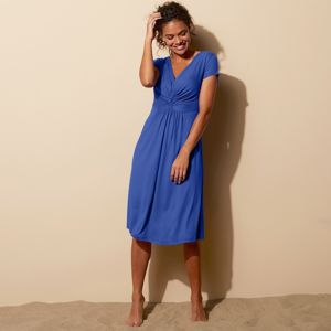 Blancheporte Krátké jednobarevné šaty tmavě modrá 52