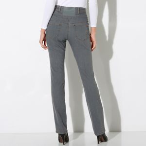 Blancheporte Rovné džíny s vysokým pasem šedá 48