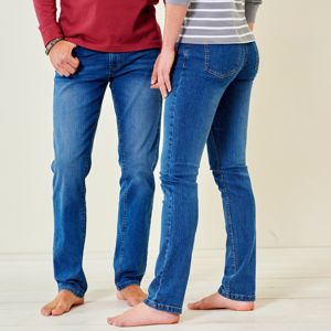 Blancheporte Rovné džíny v opraném vzhledu modrá 54