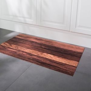 Blancheporte Vinylový kobereček s efektem dřevěných parket kaštanová 120x170cm