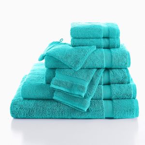 Blancheporte Koupelnové froté zn. Colombine,  luxusní kvalita 540g/m2 smaragdová ručníky 2x40x40cm