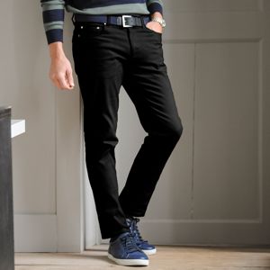 Blancheporte Rovné tvilové kalhoty s 5 kapsami, bavlna černá 52