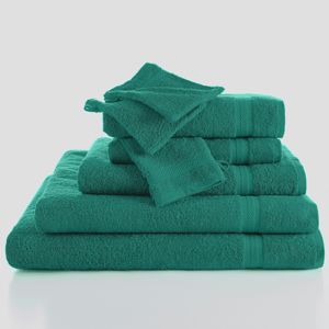 Blancheporte Měkká froté sada zn. Colombine 420g/m2 lahvově zelená ručník 50x100cm+žínka