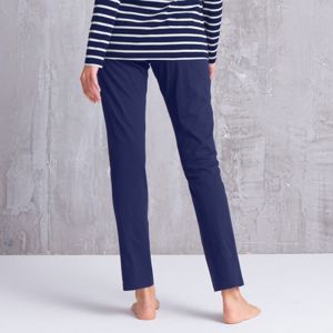 Blancheporte Jednobarevné pyžamové kalhoty, bavlna nám.modrá 52