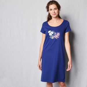 Blancheporte Pyžamové tričko, krátké rukávy nám.modrá 42/44