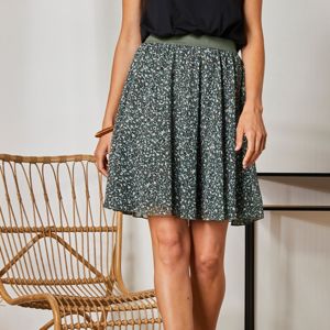 Blancheporte Krátká sukně s minimalistickým vzorem bronzová 34/36