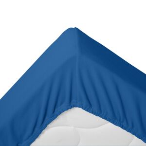 Blancheporte Napínací fleecové prostěradlo, 350g/m2 modrá džínová 90x190cm