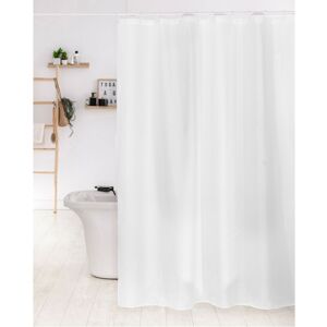Blancheporte Jednobarevný koupelnový závěs bílá