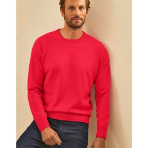 Blancheporte Jednobarevný pulovr s kulatým výstřihem korálová 137/146 (4XL)