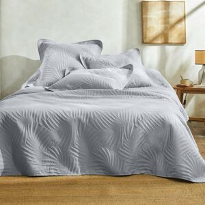 Blancheporte Prošívaný přehoz na postel s optickým efektem "listů" perlová šedá povlak na polštář 65x65cm