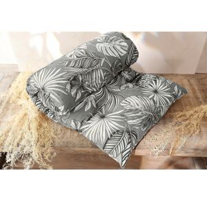 Blancheporte Dlouhý dekorativní polštář s potiskem tropického vzoru šedá 120x60x8cm