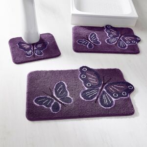 Blancheporte Koupelnová předložka, Motýli purpurová 60x100cm