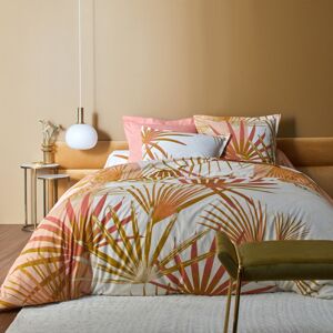 Blancheporte Povlečení Palmy s motivem palmových listů, bavlna terakota povlak na přikrývku 140x200cm