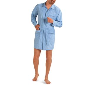 Blancheporte Prodloužený pyžamový kabátek s potiskem modrá 87/96 (M)