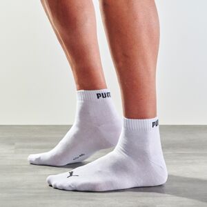 Blancheporte Kotníkové ponožky Quarter Puma, sada 3 párů, černé bílá 35/38