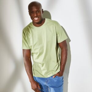Blancheporte Sada 3 triček s kulatým výstřihem a krátkými rukávy oranžová+zelená+žlutá 127/136 (3XL)