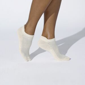 Blancheporte Sada 4 párů nízkých sportovních ponožek šedá/béžová 39/42