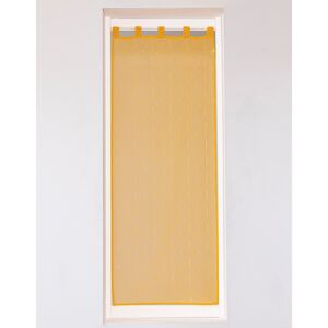 Blancheporte Rovná vitrážová záclona se saténovou stuhou hořčicová 60x120cm