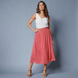 Blancheporte Široká sukně růžové dřevo 50