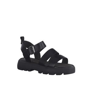 Blancheporte Páskové kožené sandály černá 40
