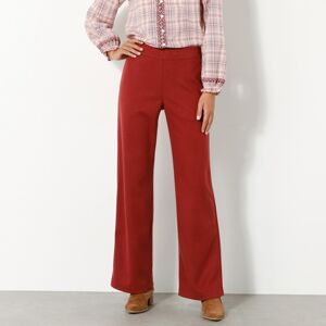 Blancheporte Široké hřejivé kalhoty ve vlněném vzhledu cihlová 54