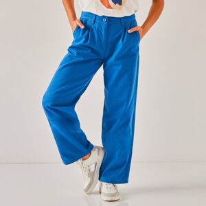 Blancheporte Rovné široké kalhoty pro malou postavu tmavě modrá 52