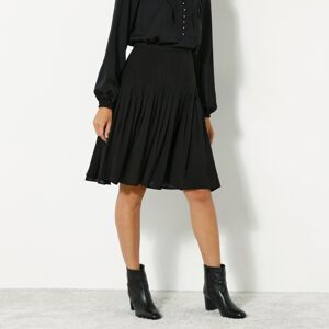 Blancheporte Jednobarevná rozšířená sukně černá 36