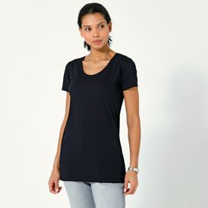 Blancheporte Jednobarevné tričko s krátkými rukávy, z bio bavlny, eco-friendly černá 52