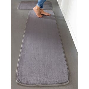 Blancheporte Kuchyňský koberec s z mikrovlákna, jednobarevný antracitová šedá 50x110cm