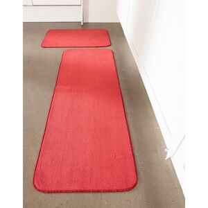 Blancheporte Kuchyňský koberec s z mikrovlákna, jednobarevný červená 50x110cm