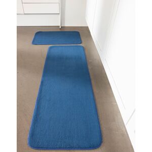 Blancheporte Kuchyňský koberec s z mikrovlákna, jednobarevný modrá 50x140cm