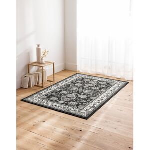 Blancheporte Obdélníkový koberec s perským vzorem antracitová šedá 60x110cm
