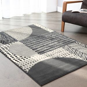 Blancheporte Dekorativní koberec s geometrickým vzorem tmavě šedá 60x110cm
