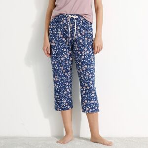 Blancheporte 3/4 pyžamové kalhoty s potiskem květin nám. modrá/lila 54